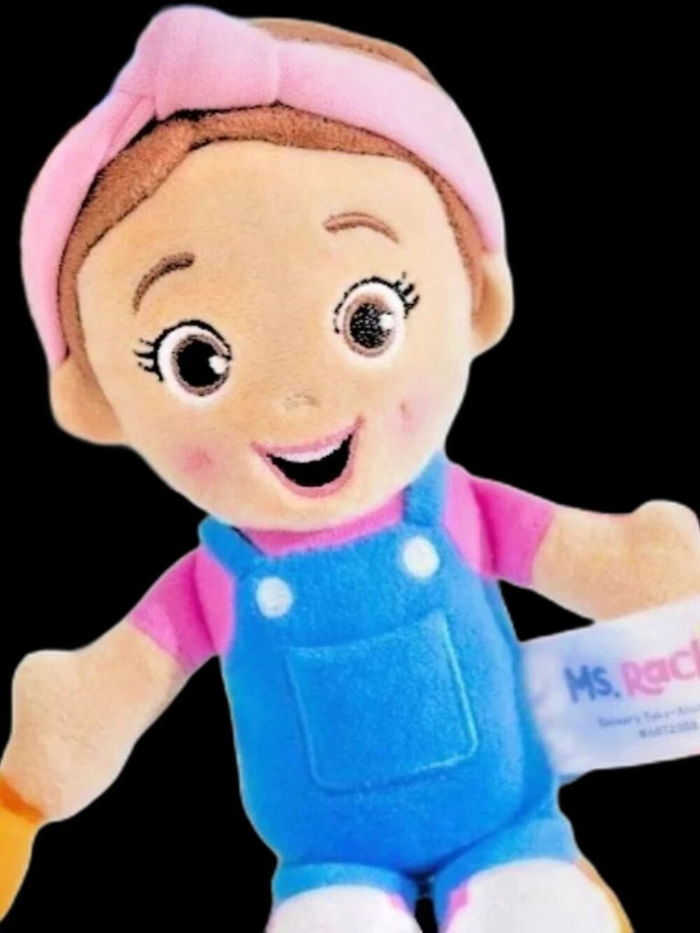 Ms. Rachel Sensory Clip-On Travel Plush Baby Rattle Crinkle Teether Toy NEW - Picture 4 of 4